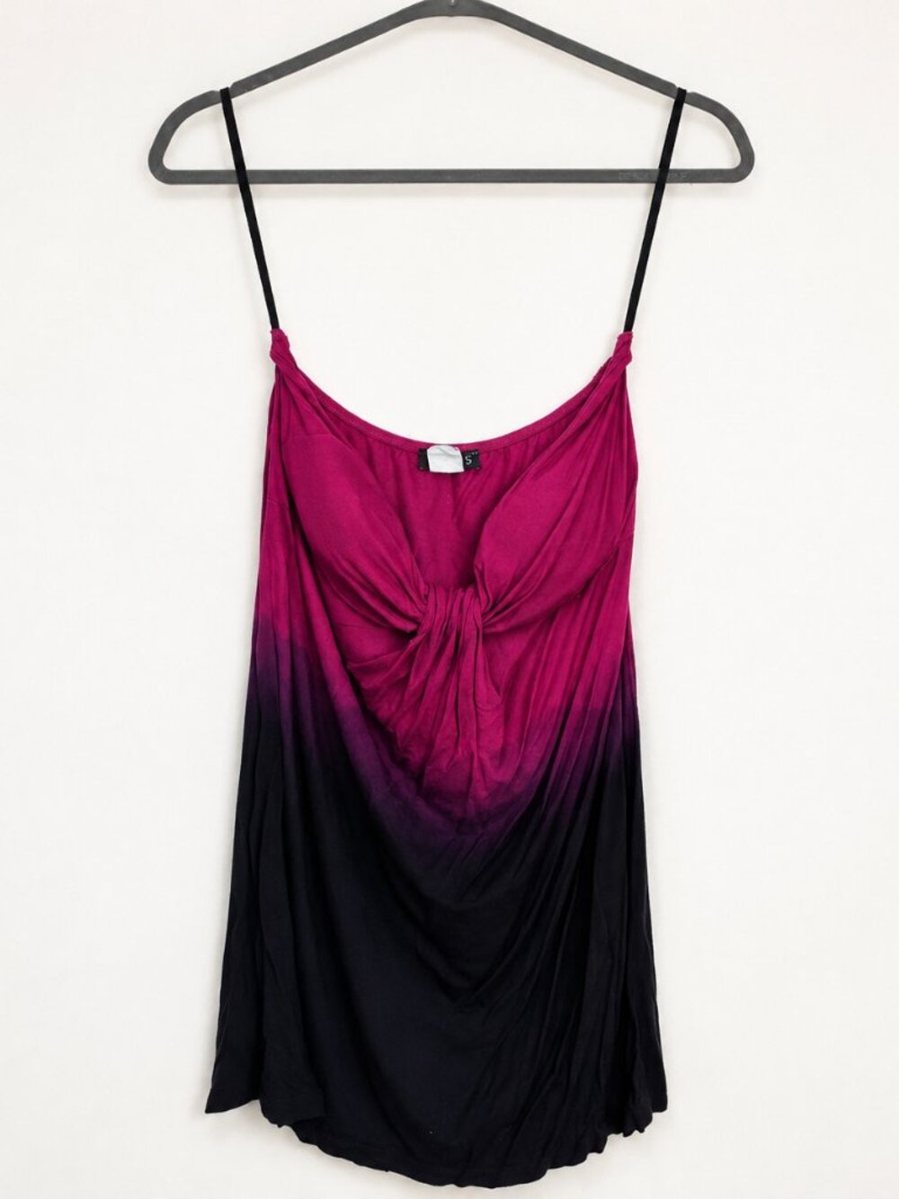 Venus Magenta Black Ombre Ruched Camisole Top Size M